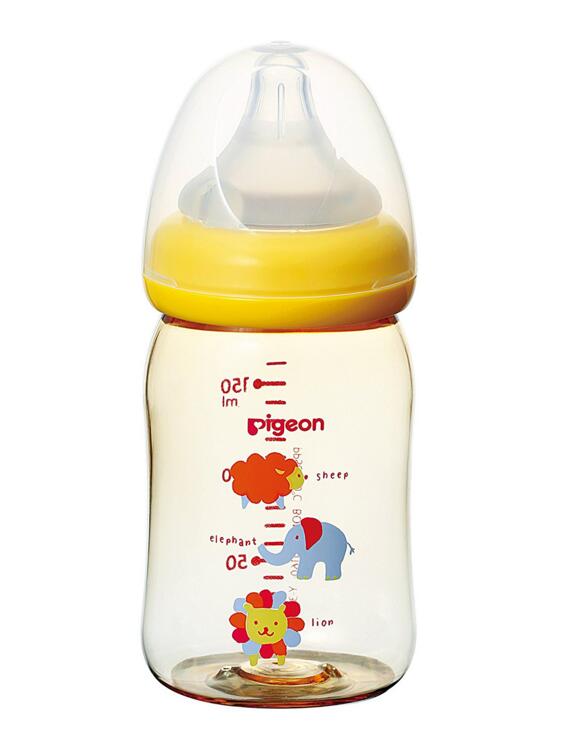 国内现货 贝亲动物图案塑料奶瓶160ml