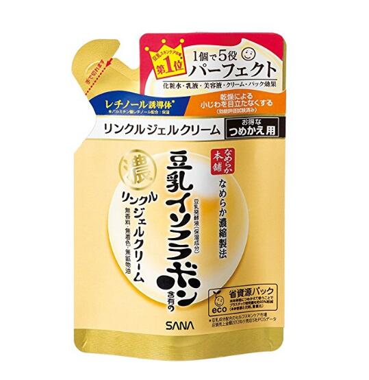 国内现货 日本sana豆乳美肌紧致凝胶霜保湿面霜80g 补充装